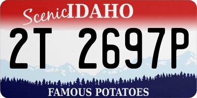 ID license plate 2T2697P