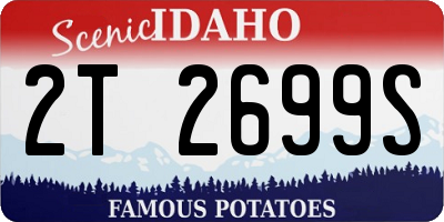 ID license plate 2T2699S