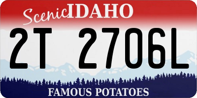 ID license plate 2T2706L