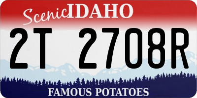 ID license plate 2T2708R