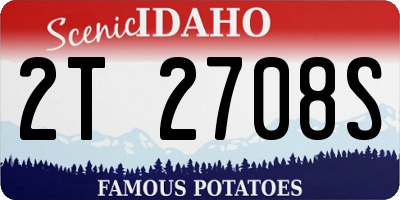 ID license plate 2T2708S