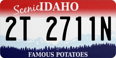 ID license plate 2T2711N