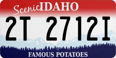 ID license plate 2T2712I