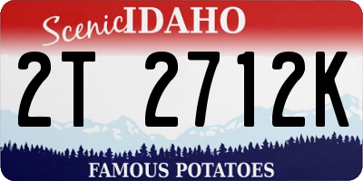 ID license plate 2T2712K