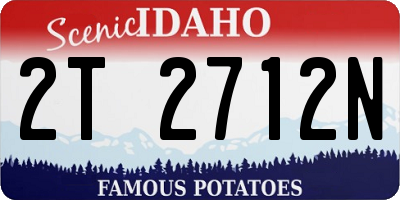 ID license plate 2T2712N