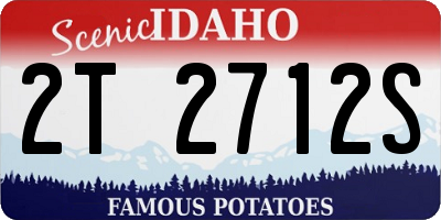 ID license plate 2T2712S