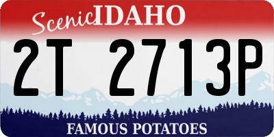 ID license plate 2T2713P