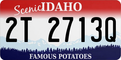 ID license plate 2T2713Q