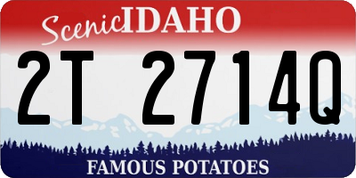ID license plate 2T2714Q