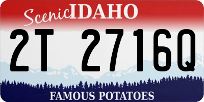 ID license plate 2T2716Q
