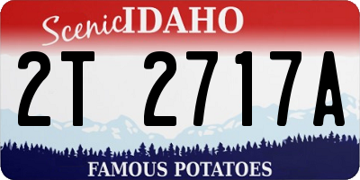 ID license plate 2T2717A