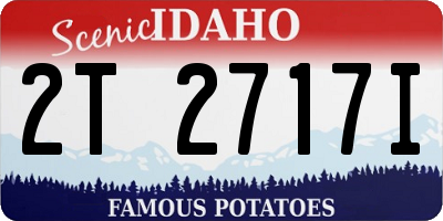 ID license plate 2T2717I
