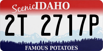 ID license plate 2T2717P