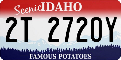 ID license plate 2T2720Y