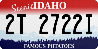 ID license plate 2T2722I