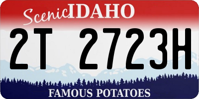 ID license plate 2T2723H