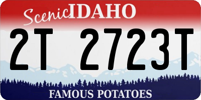 ID license plate 2T2723T