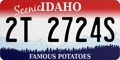 ID license plate 2T2724S