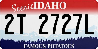ID license plate 2T2727L