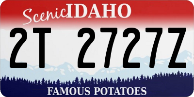 ID license plate 2T2727Z