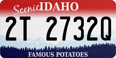 ID license plate 2T2732Q