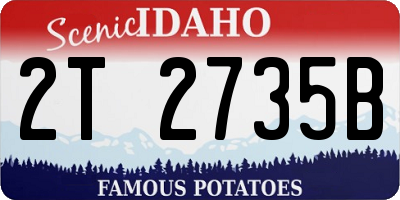 ID license plate 2T2735B