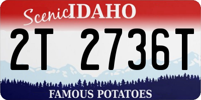 ID license plate 2T2736T