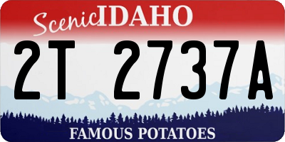 ID license plate 2T2737A