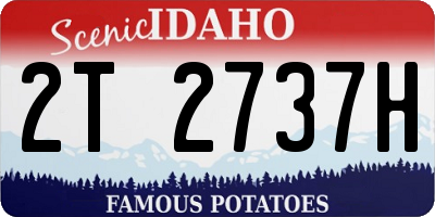 ID license plate 2T2737H