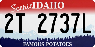 ID license plate 2T2737L