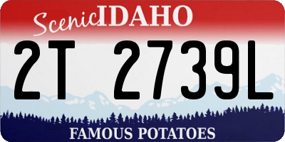 ID license plate 2T2739L