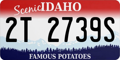 ID license plate 2T2739S