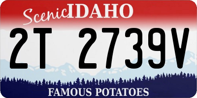 ID license plate 2T2739V