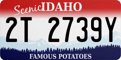 ID license plate 2T2739Y