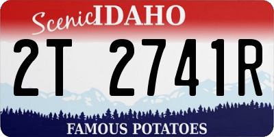 ID license plate 2T2741R