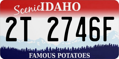 ID license plate 2T2746F