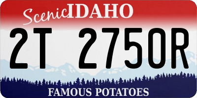 ID license plate 2T2750R