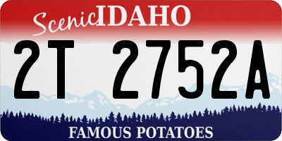 ID license plate 2T2752A