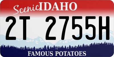 ID license plate 2T2755H