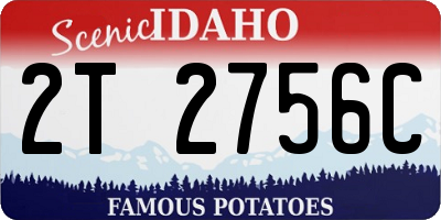 ID license plate 2T2756C