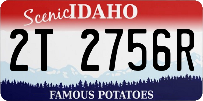 ID license plate 2T2756R