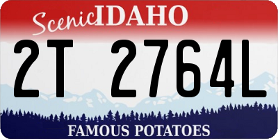 ID license plate 2T2764L