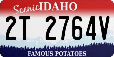 ID license plate 2T2764V