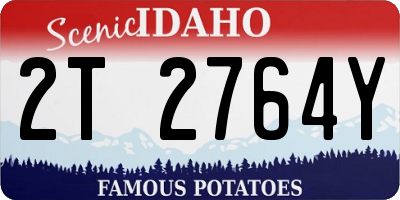 ID license plate 2T2764Y