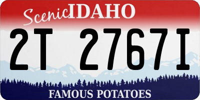 ID license plate 2T2767I