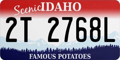 ID license plate 2T2768L