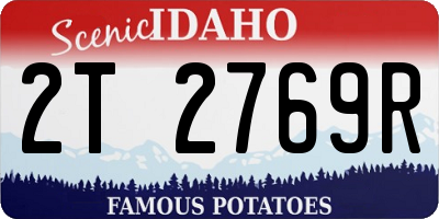 ID license plate 2T2769R