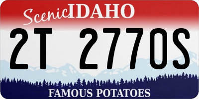 ID license plate 2T2770S