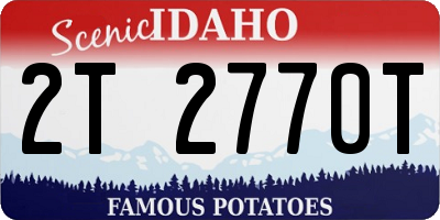 ID license plate 2T2770T