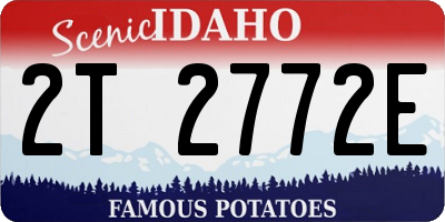 ID license plate 2T2772E
